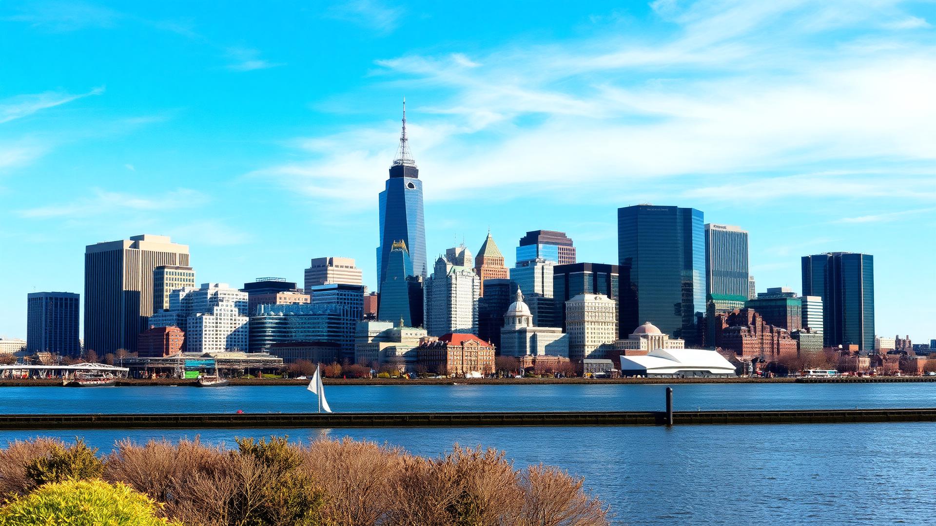 Boston Massachusetts skyline at daytime